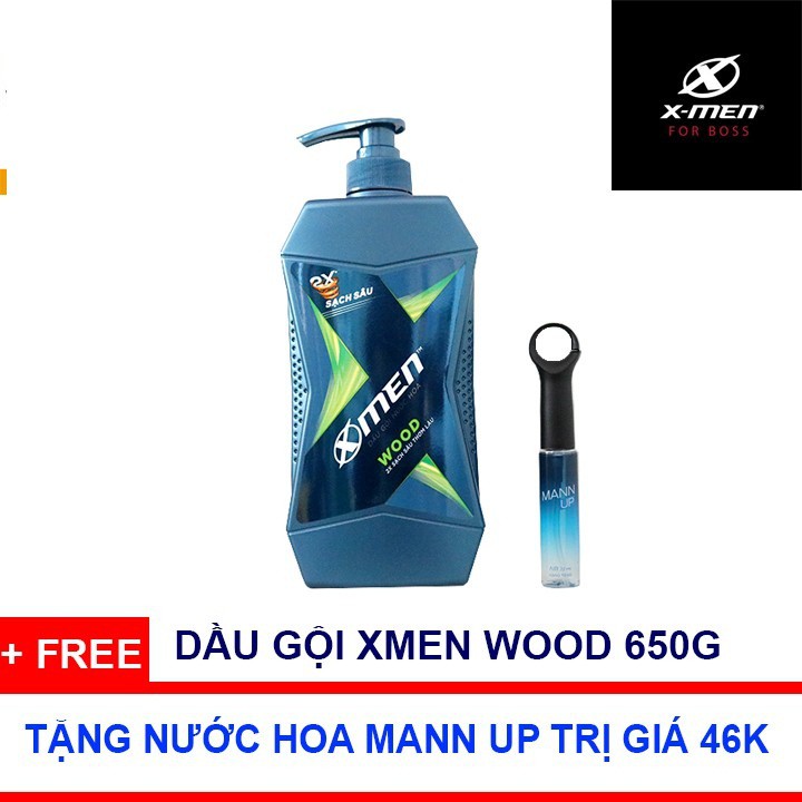 DẦU GỘI XMEN WOOD/ FIRE 650G TẶNG NƯỚC HOA HÀNG NGÀY