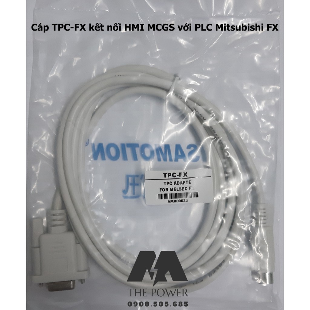 Cáp kết nối màn hình HMI MCGS TPC với PLC Mitsubishi FX dài 3M TPC-FX
