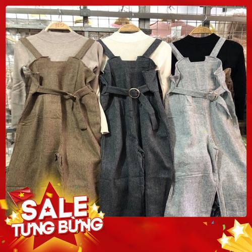 Sét Áo Len phối Yếm hót -Hàng nhập khẩu