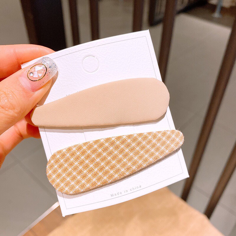 Set 2 Kẹp Tóc Vải Nơ Hoa Cho Bé Xinh Xắn Phong Cách Hàn Quốc Dobi KT2