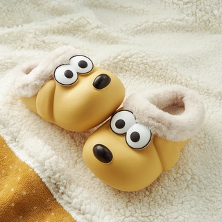 Dép đi trong nhà CHEERFUL MARIO bằng EVA chống nước phối cotton ấm áp mùa thu đông cho trẻ em