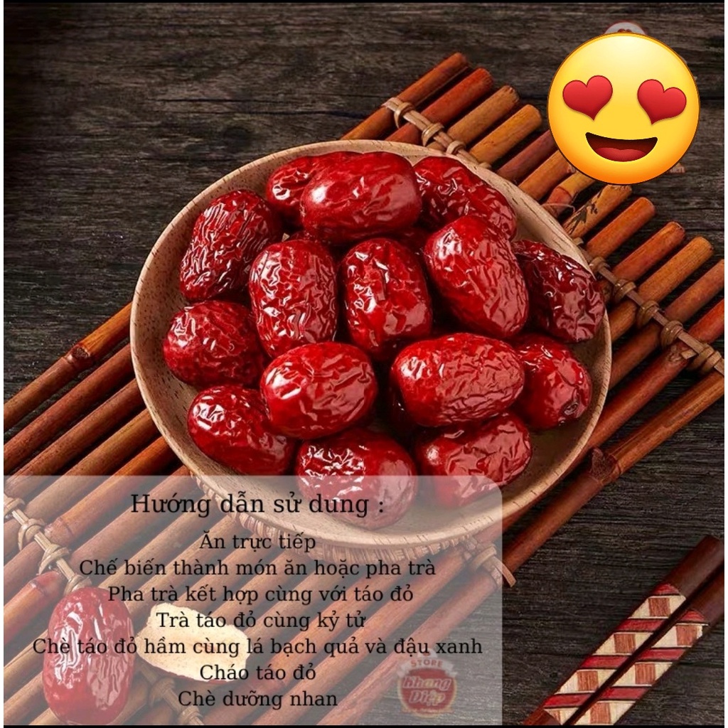 [ Tặng Kèm Túi ]Táo Đỏ Hàn Quốc Sấy Khô Loại 1, Giải Nhiệt , Tốt Cho Sức Khỏe