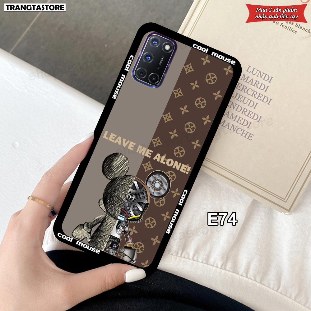 Ốp Oppo A52 / A92 in hình gấu Bearbrick,Metal Style,Doremon siêu dễ thương chất lượng