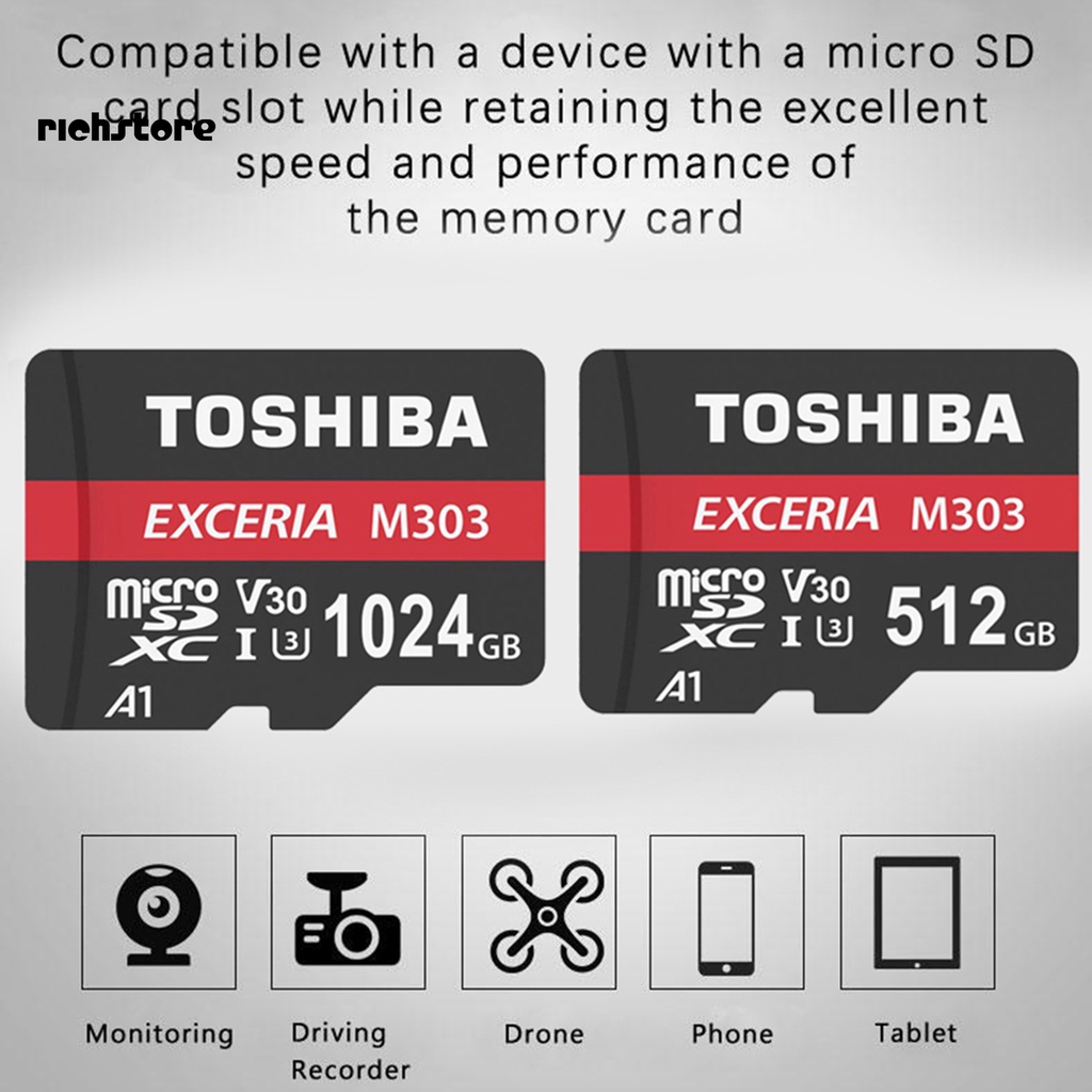 Thẻ Nhớ TOSHIBA 512GB / 1TB Siêu Mỏng Chống Nước Chống Từ Tính Cho Điện Thoại | BigBuy360 - bigbuy360.vn