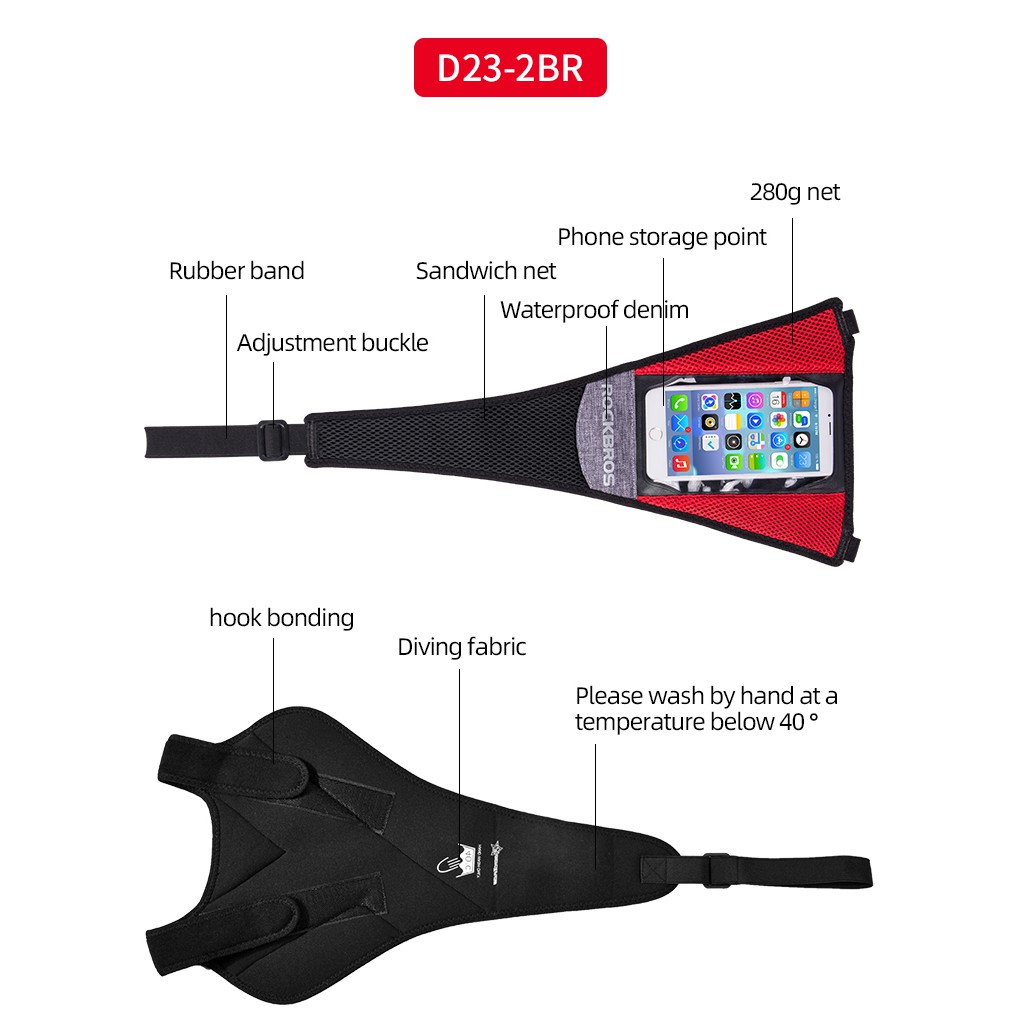 Rockbros Phụ Kiện Bảo Vệ Khung Xe Đạp Thấm Hút Mồ Hôi Chất Lượng Cao