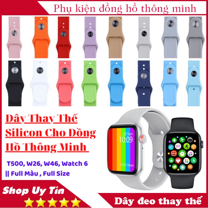 Dây đeo thay thế cho đồng hồ thông minh T500, W26, W46, Watch 6 bản màn hình 44mm