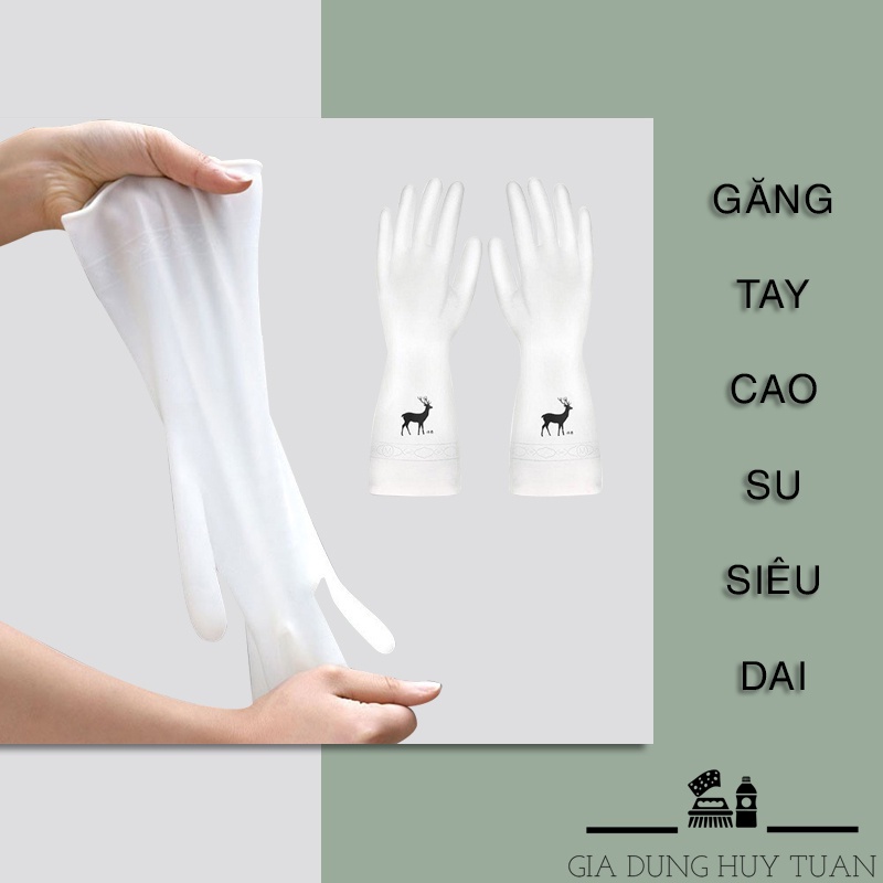 Găng tay cao su siêu dai siêu bền - Găng tay con hươu