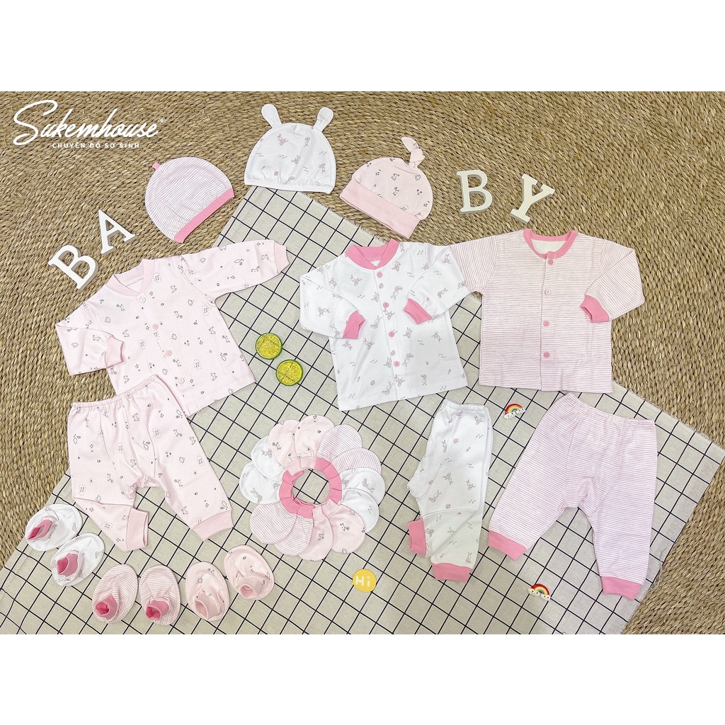 Fullset quần áo sơ sinh dài tay MioMio thu đông cho bé