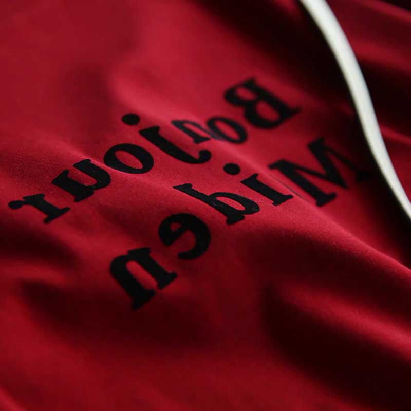 Đầm thun ZXYOUPING dáng rộng in chữ cá tính cho nữ