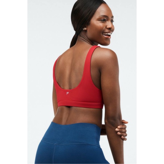 Áo sport bra đỏ xanh Fabletics Lola BA2146856 tập gym yoga