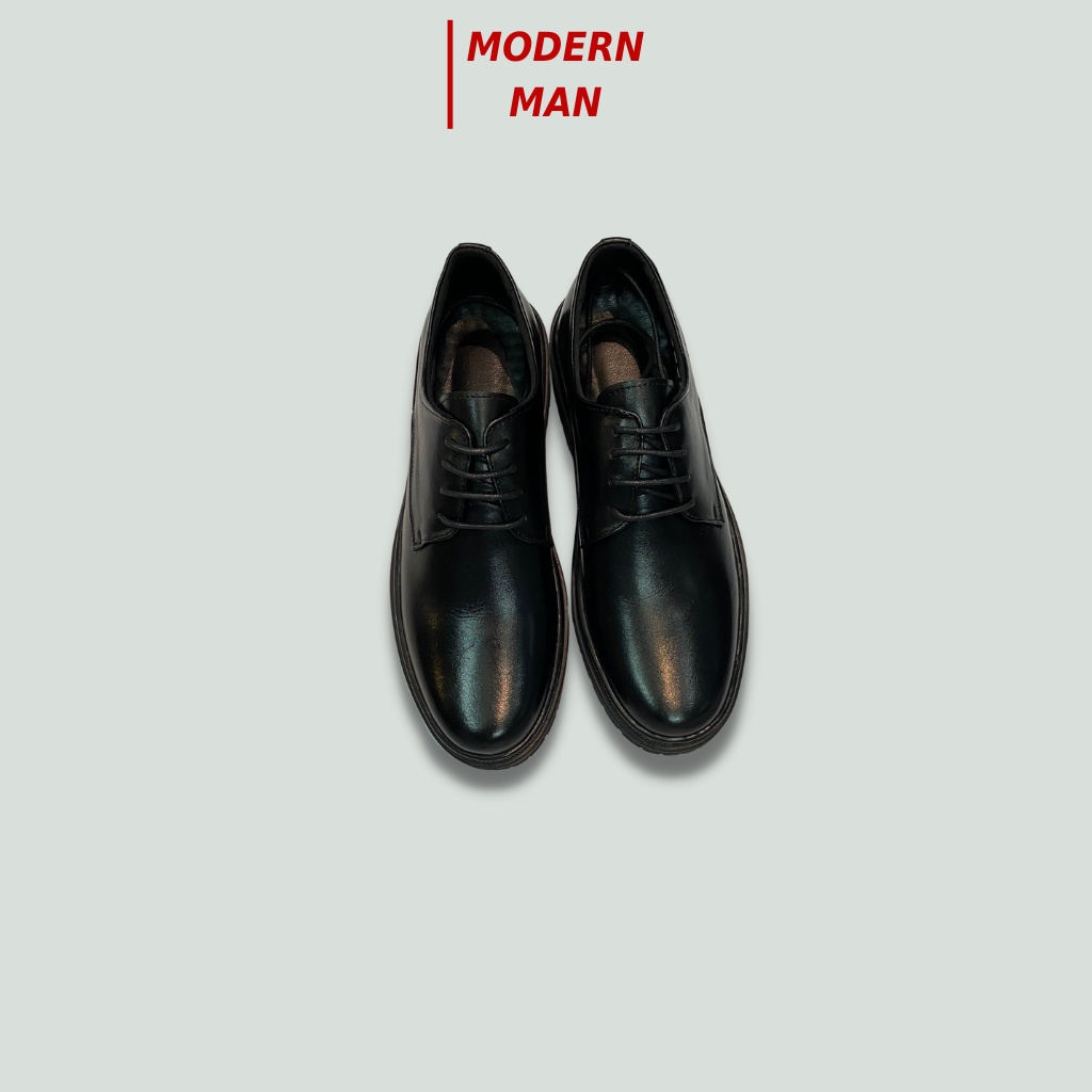 Chunky Derby - Giày Da Bò Nam  Đế Khâu Tăng Chiều Cao 4Cm BH 12 Tháng