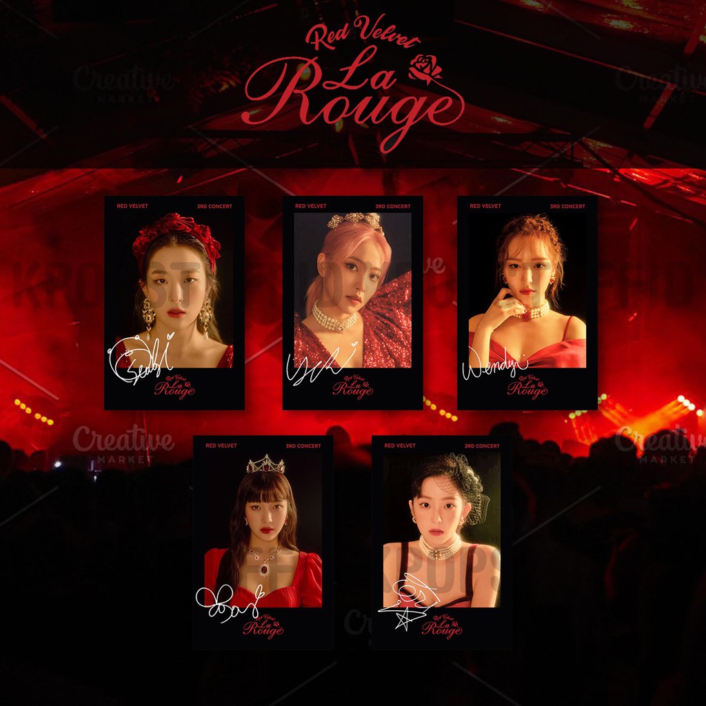 Áo Thun In T017 Polaroid Red Velvet La Rouge Concert 2019