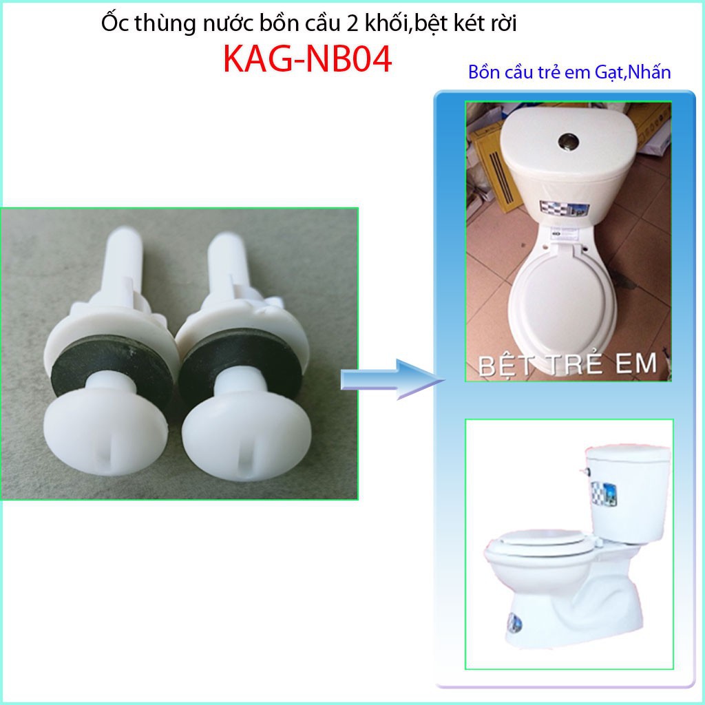 Ốc thùng nước, ốc két nước bệt 2 khối