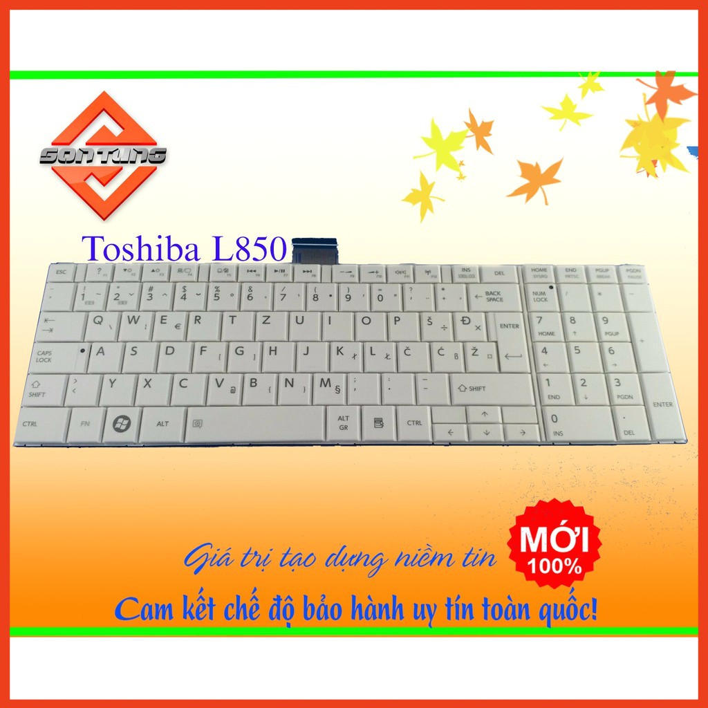 [NEW]Bàn Phím laptop TOSHIBA Satellite L850 L850D L855 L855D C850 C855 S850