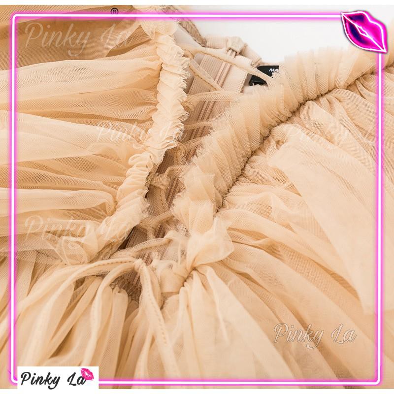 Áo dây voan ruffle