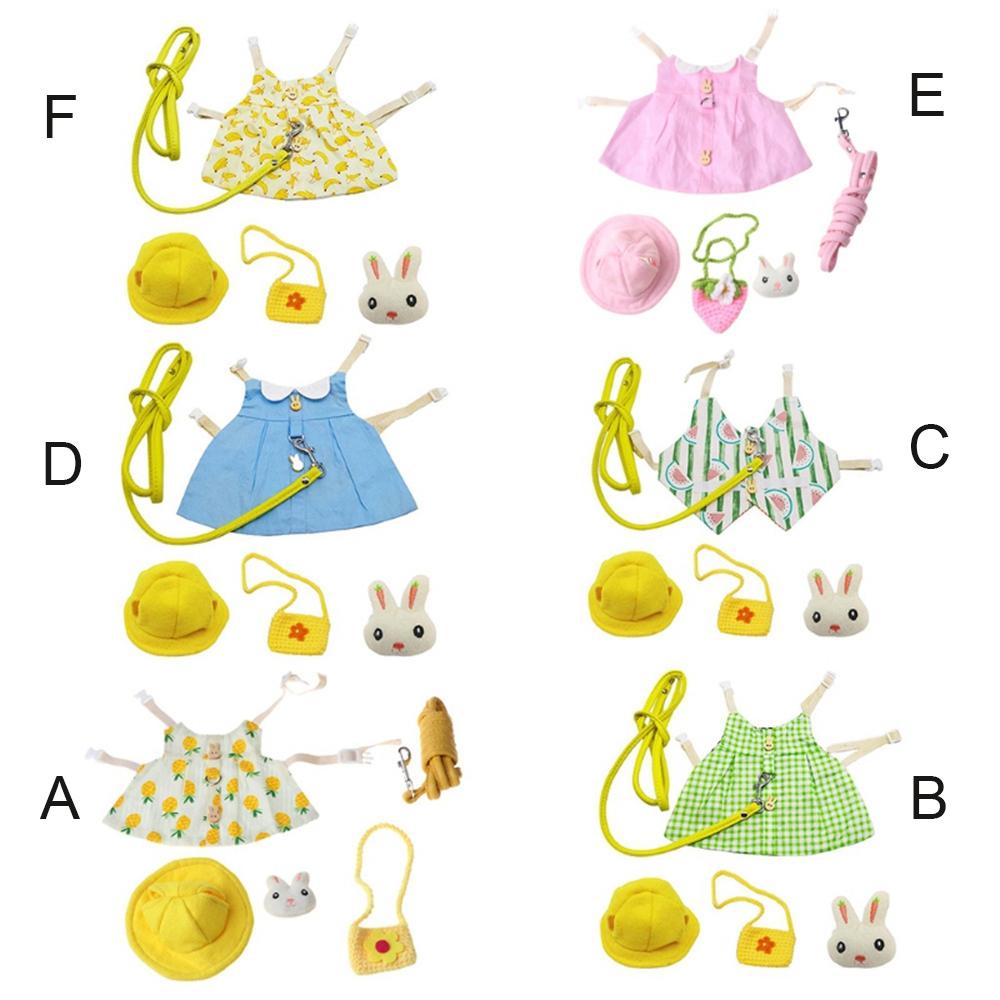 Bộ Đầm Sát Nách In Hình Thỏ Nhỏ Dễ Thương Cho Bé Gái