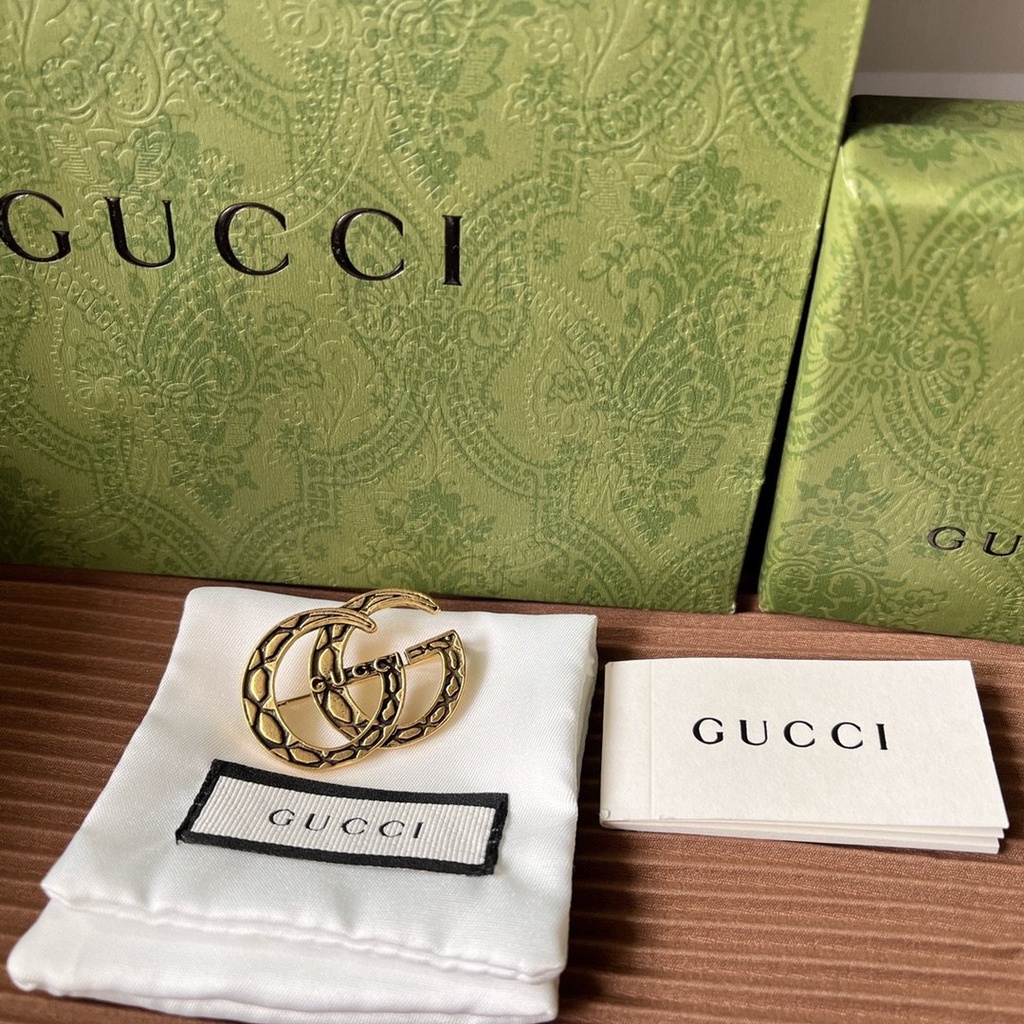 Ghim Cài Áo Hình Cà Vạt/Cà Vạt Thương Hiệu Gucci Thời Trang Dành Cho Nữ Và Nam