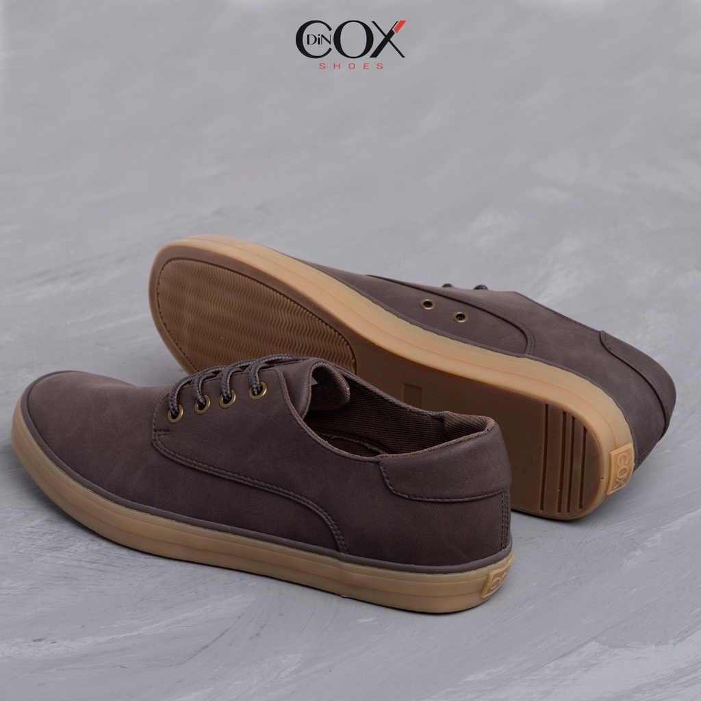 Giày Da Sneaker Nam Chính Hãng DINCOX E11 BROWN Phong Cách Tây Lịch Lãm