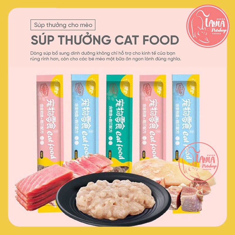 Súp Thưởng cho mèo Cat Food thanh 15g