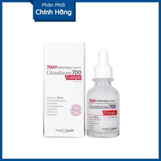 [Serum_Có Tem chống giả] Huyết Thanh Dưỡng Trắng Da, Làm Mờ Thâm Nám 7 DAY  Angel's Liquid Glutathione 700 V-Ampoule 30g