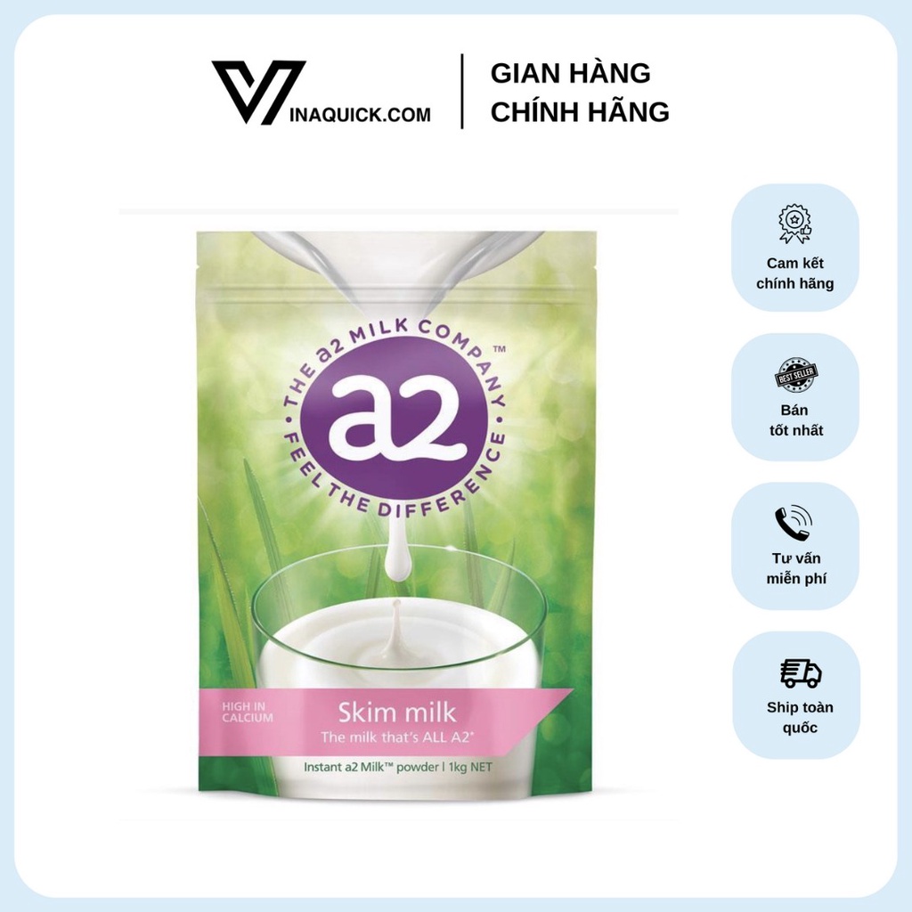 SỮA TƯƠI DẠNG BỘT A2 MILK CỦA ÚC 1KG - VINAQUICK