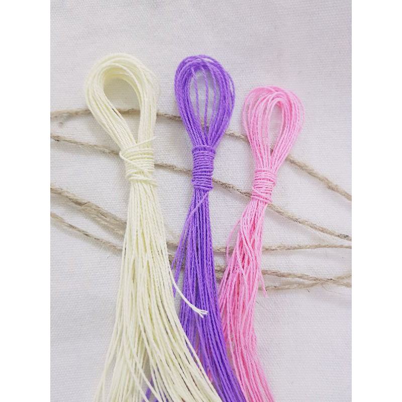 Dây sáp xoắn 1mm [siêu rẻ] làm vòng tay handmade | BigBuy360 - bigbuy360.vn