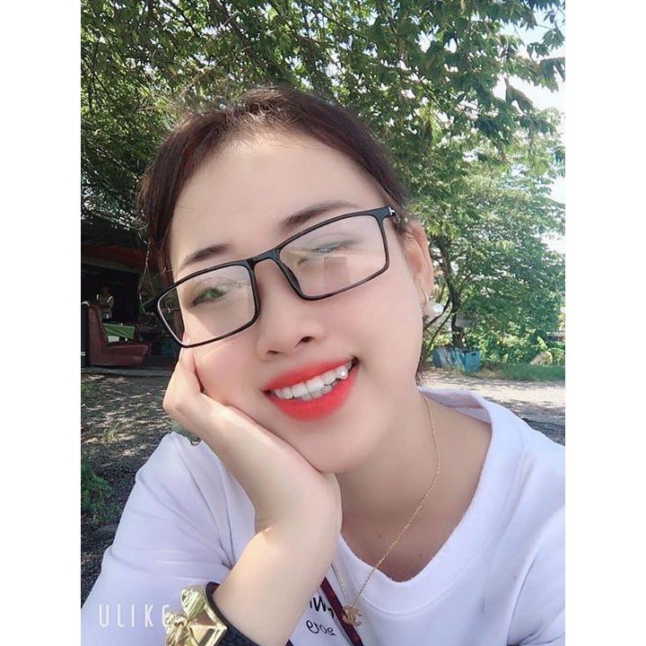 Gọng kính kim loại bọc nhựa Glasses Garden dáng chữ nhật nhỏ 1214 - Có lắp mắt cận theo yêu cầu | BigBuy360 - bigbuy360.vn