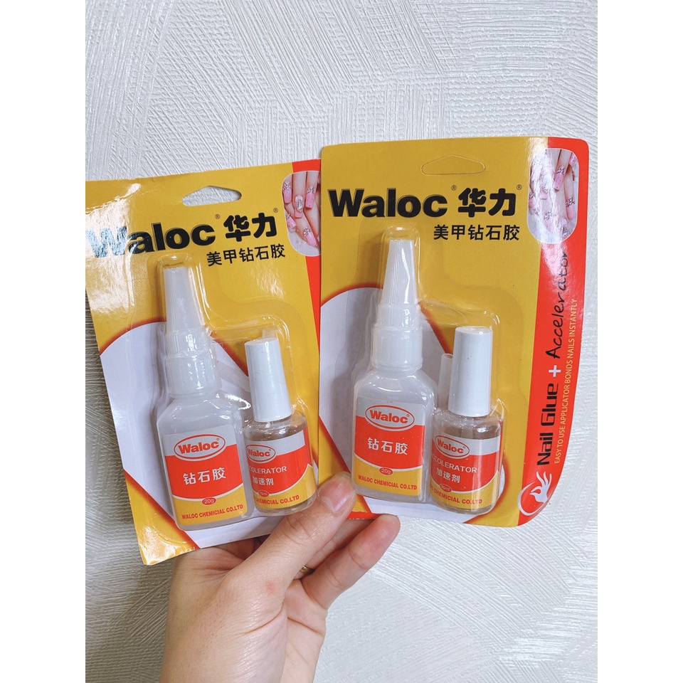 Keo bê tông Waloc siêu đặc gắn móng giả đính đá nail ANGELICA KWL 20g