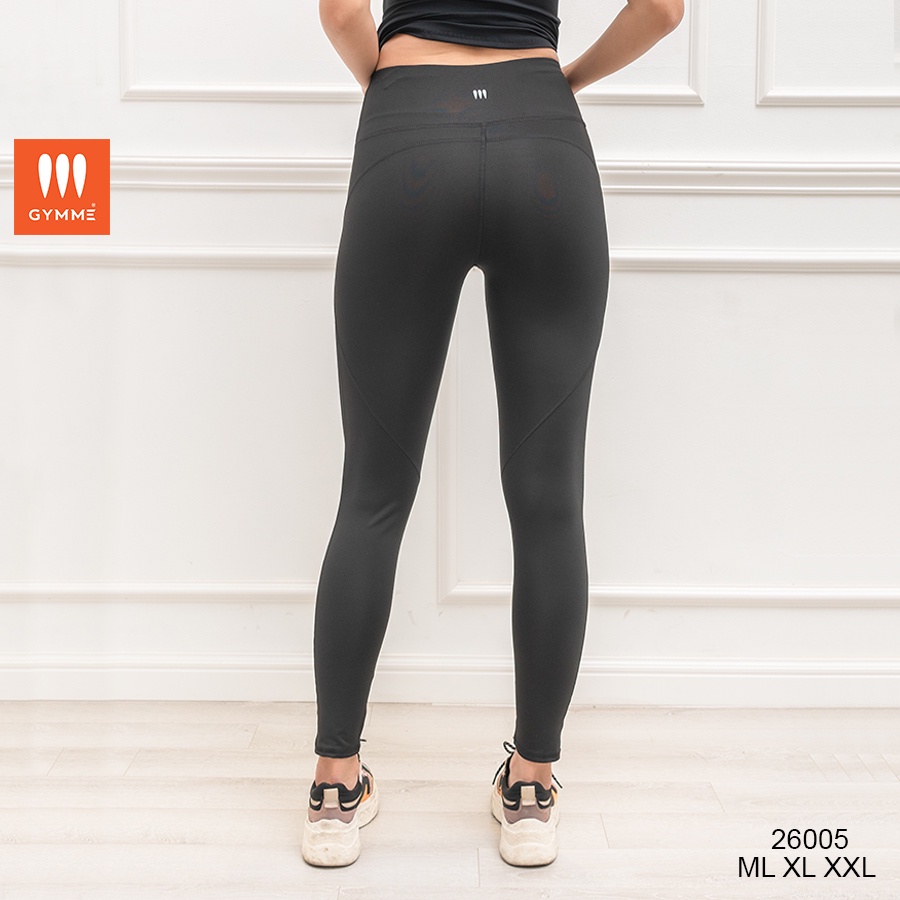 Quần legging nữ dài có túi phối lưới, đồ tập gym nữ gymme - 26004