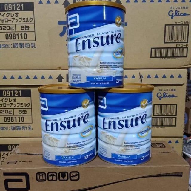 Sữa bột Ensure Úc hộp 850g date mới