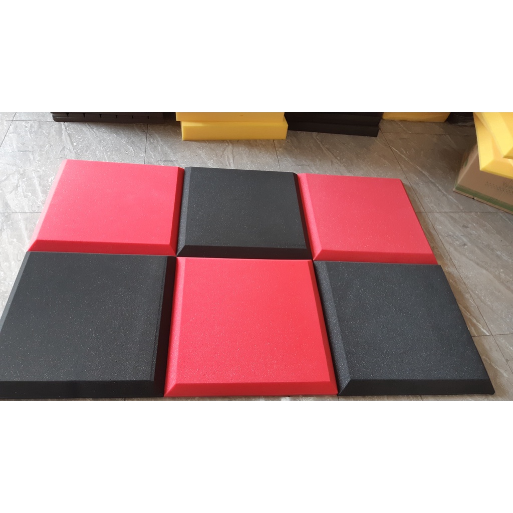 Mút tiêu âm vuông 50*50 đẹp dán tường 1 ô cho phòng thu âm, phòng karaoke, phòng livestream.bay...