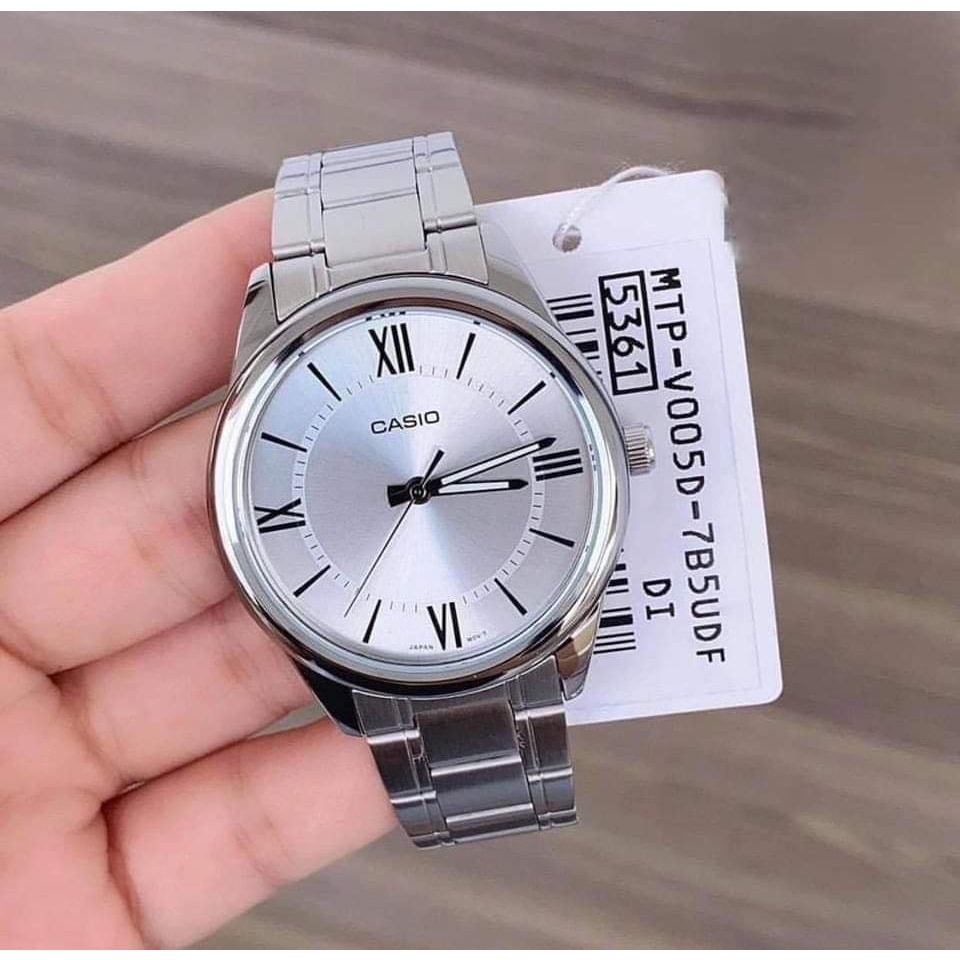Đồng hồ nam dây kim loại Casio Anh Khuê MTP-V005D-7B5UDF