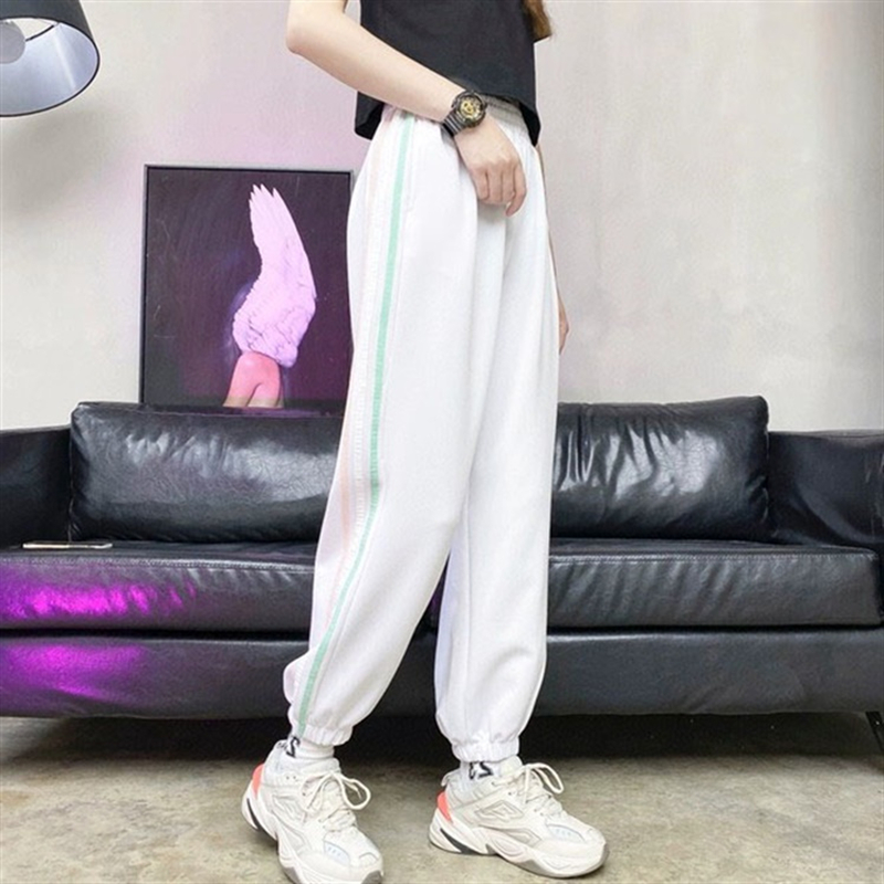 Quần thể thao kiểu dài ống bó phong cách Hàn Quốc năng động cho nữ | BigBuy360 - bigbuy360.vn