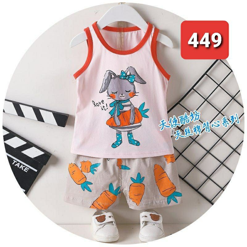 Bộ cotton quảng châu xuất bé trai v gái