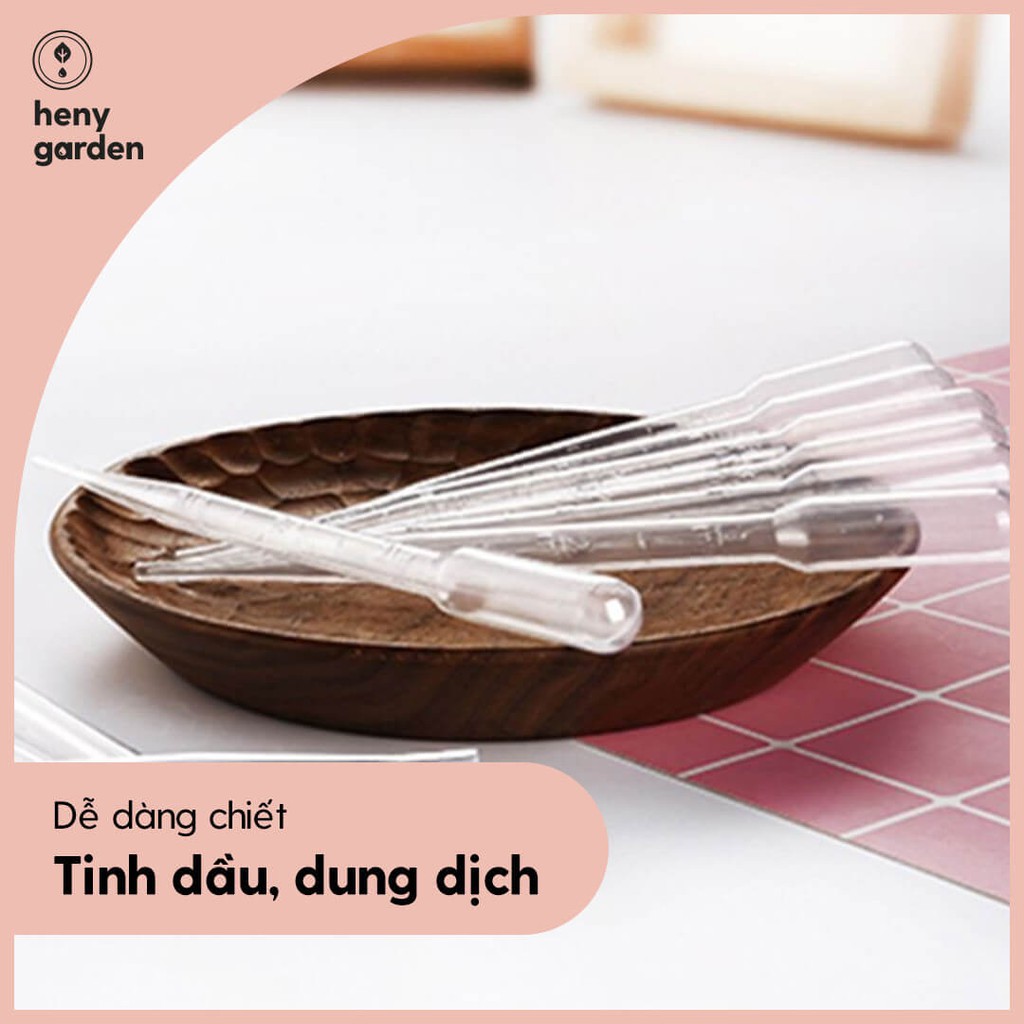 Ống Bóp Nhỏ Giọt Tự Blend Tinh Dầu, Dung Dịch 3ML - Tặng Tinh Dầu Mẫu Thử Heny Garden