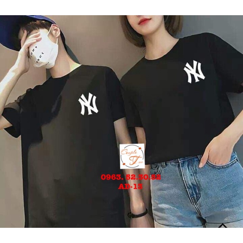 [SALE CHÀO HÈ]  Áo Đôi, Áo Cặp Nam Nữ logo NY AD-13