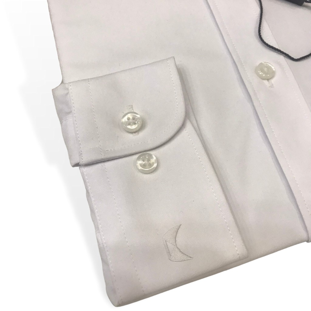 Áo Sơ Mi Nam Dài Tay KOSMAN Màu Trắng , Vải Sợi Sồi, Không Nhăn, Thấm Hút Mồ Hôi Tốt - SD972 | BigBuy360 - bigbuy360.vn