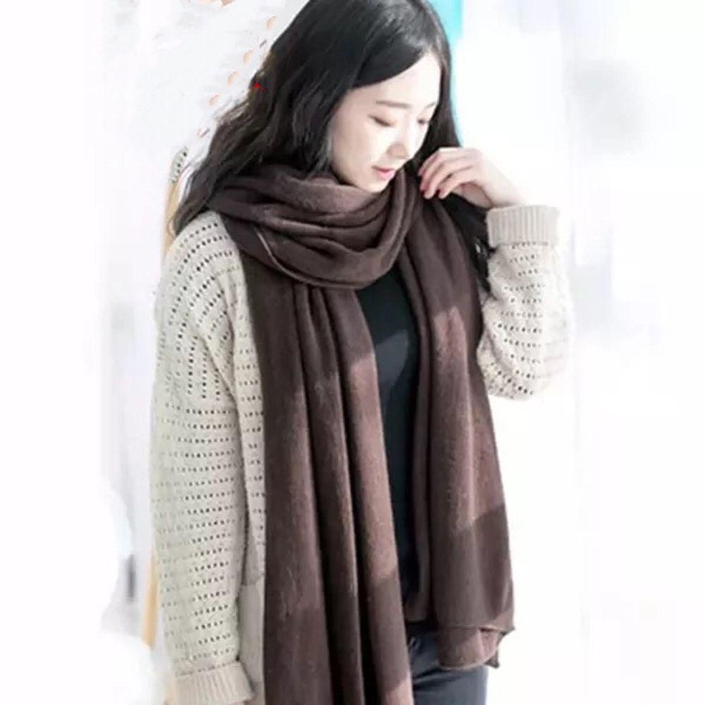 FORBETTER Khăn Choàng Len Cashmere Màu Sắc Nhã Nhặn