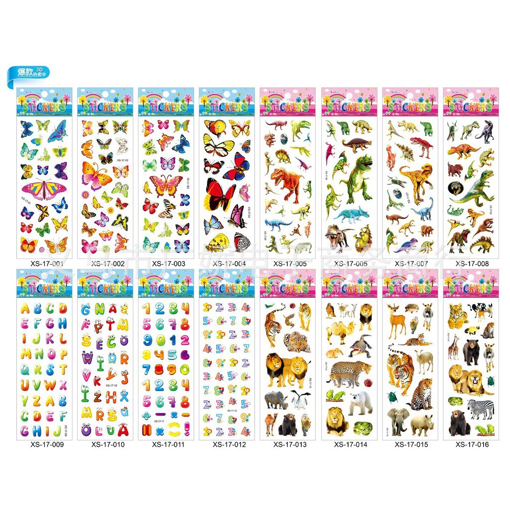 Vĩ dài Sticker dán hoạt hình 3D nổi không thấm nước 【VĨ DÀI 】