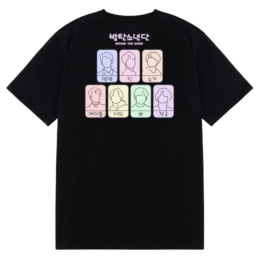 BEYOND THE SCENE TEE - Áo thun BTS unisex oversize 2 màu đen/trắng
