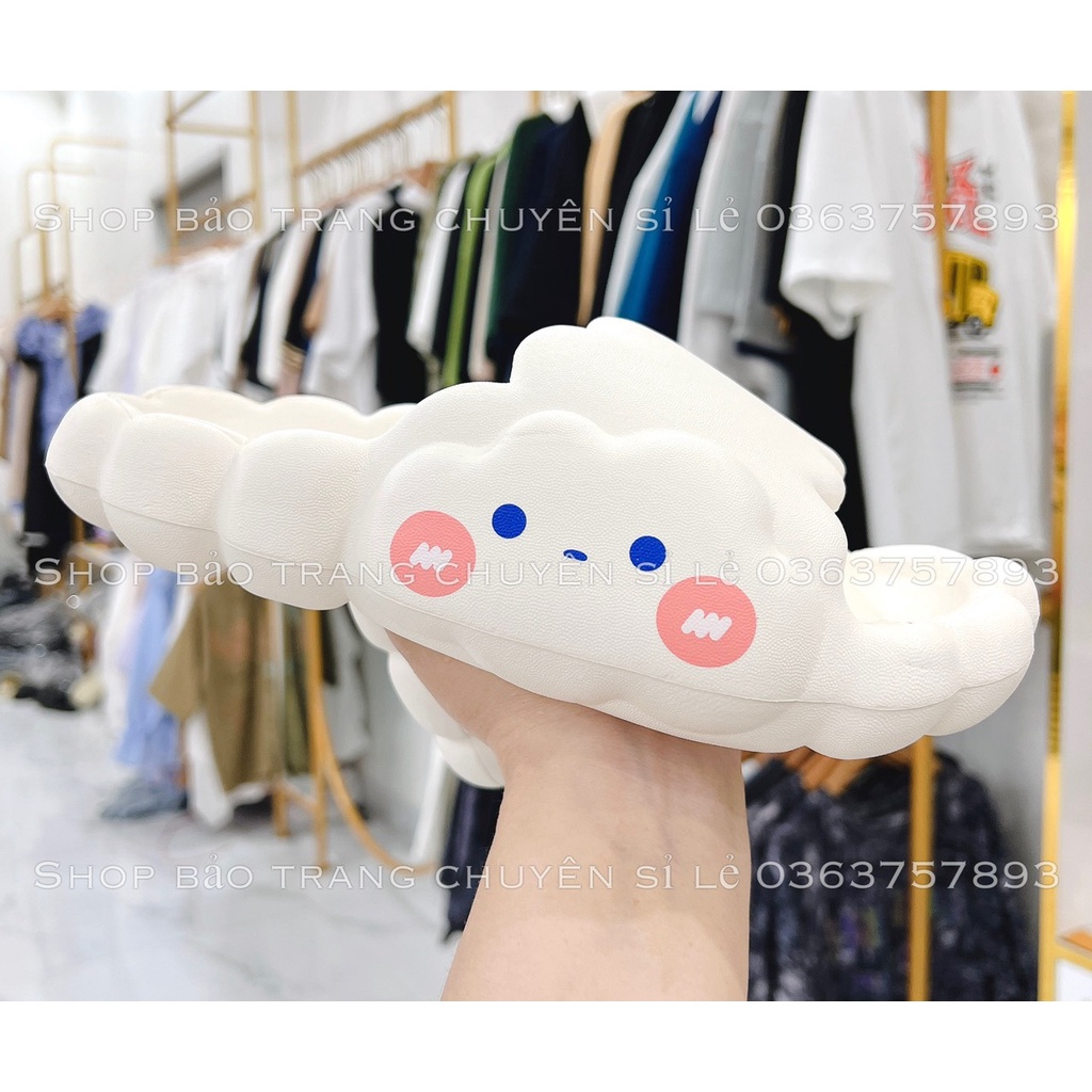 Dép Đế Mềm Chống Trượt Hình Đám Mây Hoạt Hình Đáng Yêu Có Size Dành Cho Nữ- Dép Bánh Mì Siêu Nhẹ Hottrend 2022