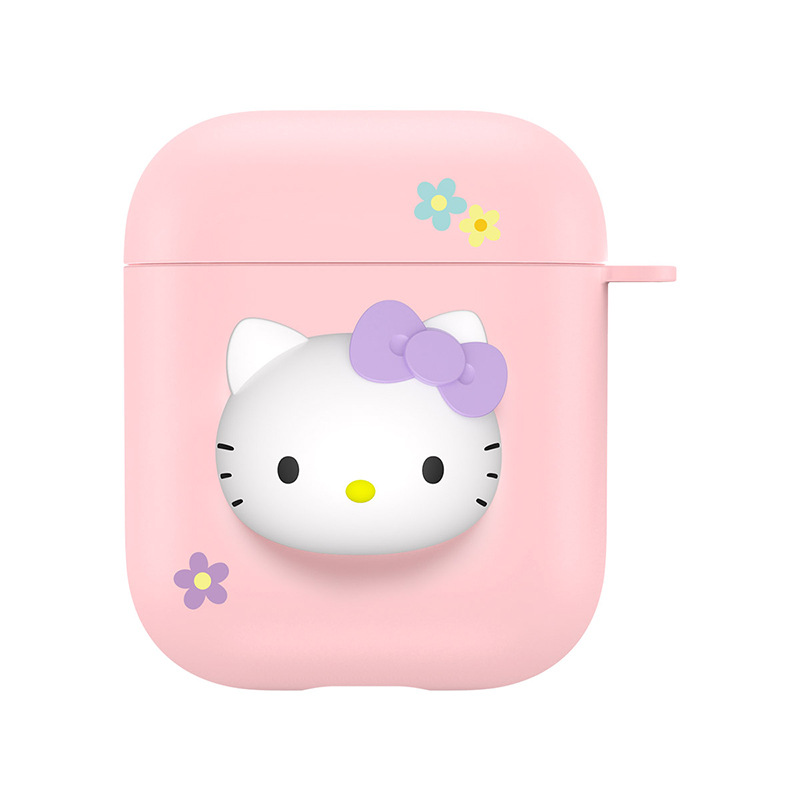 Vỏ Bảo Vệ Hộp Đựng Tai Nghe Airpods Pro / Airpod Pro Hình Mèo Hello Kitty 3d Đáng Yêu 1 2