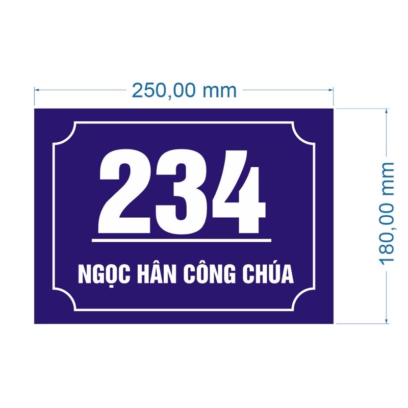 Biển phòng, số nhà alu/fomech