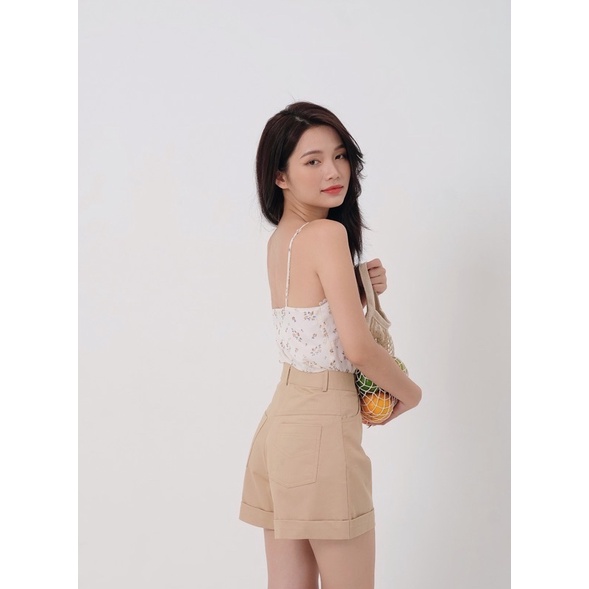 Quần đùi lưng cao lật lai Elly clothing