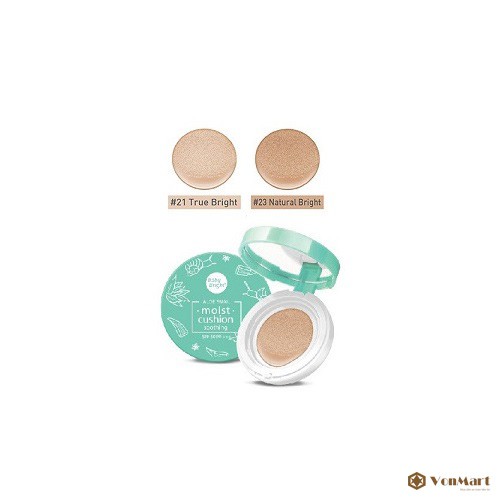 PHẤN NƯỚC DƯỠNG ẨM BABY BRIGHT ALOE SNAIL MOIST CUSHION SPF50 CHÍNH HÃNG - 7518