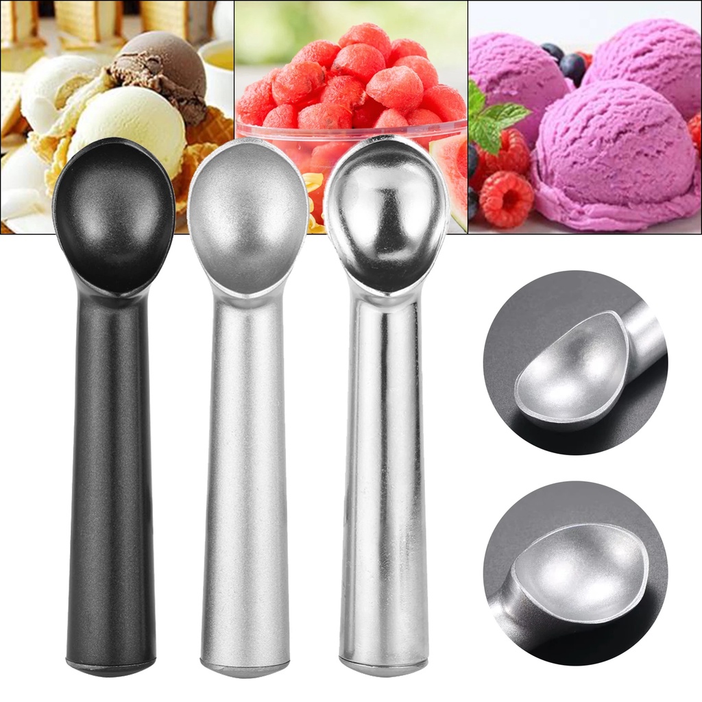 Portable Non-stick Aluminum Alloy Ice Cream Watermelon Fruit Scoop