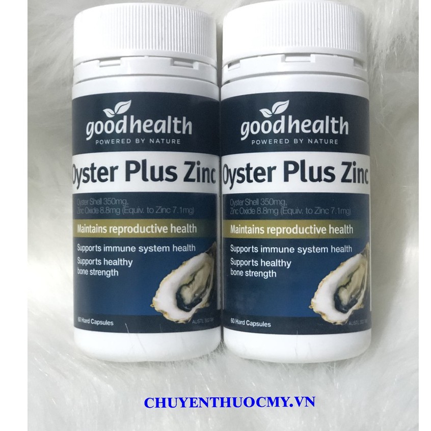 VIÊN UỐNG HÀU OYSTER PLUS ZINC - TĂNG CƯỜNG SINH LỰC NAM 60 VIÊN - HÀNG ÚC 100%