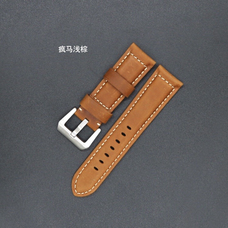 Dây Đeo Tay Thay Thế Bằng Da PU 20 22 24 26mm Cho Đồng Hồ Panerai PAM 111 114 Series