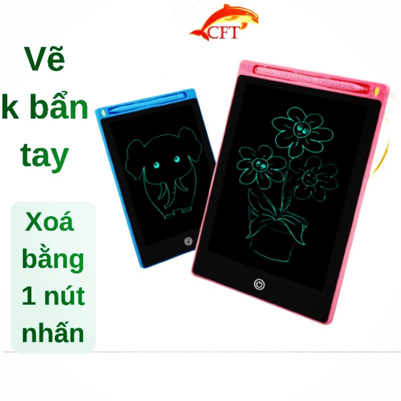 Bảng Viết Tự Xoá Bảng Vẽ Cho Bé Tự Xóa Màn Hình LCD Điện Tử Thông Minh Cỡ 8.5 inch