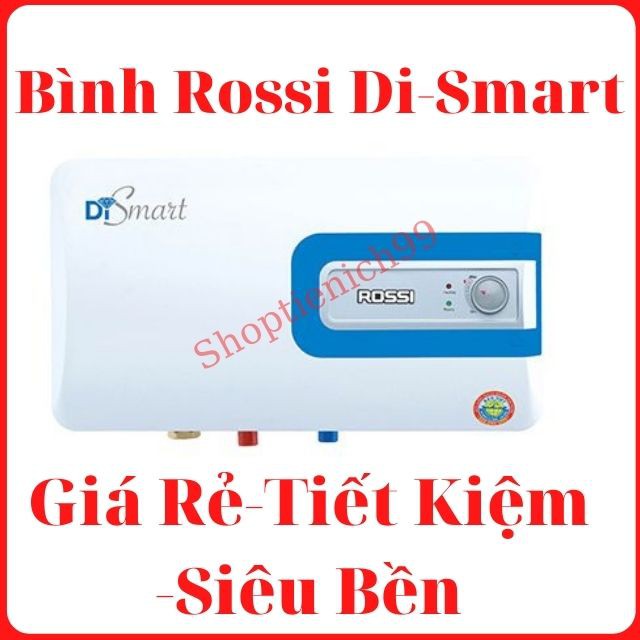 Bình Nóng Lạnh Rossi Di-Smart Bình Ngang 15-20-30 Lít Chính Hãng Giá Rẻ Tại Hà Nội.